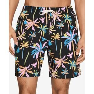 Chubbies Men's Size XL Black Light Nights 7" Classic Lined Swim Trunks EEUC